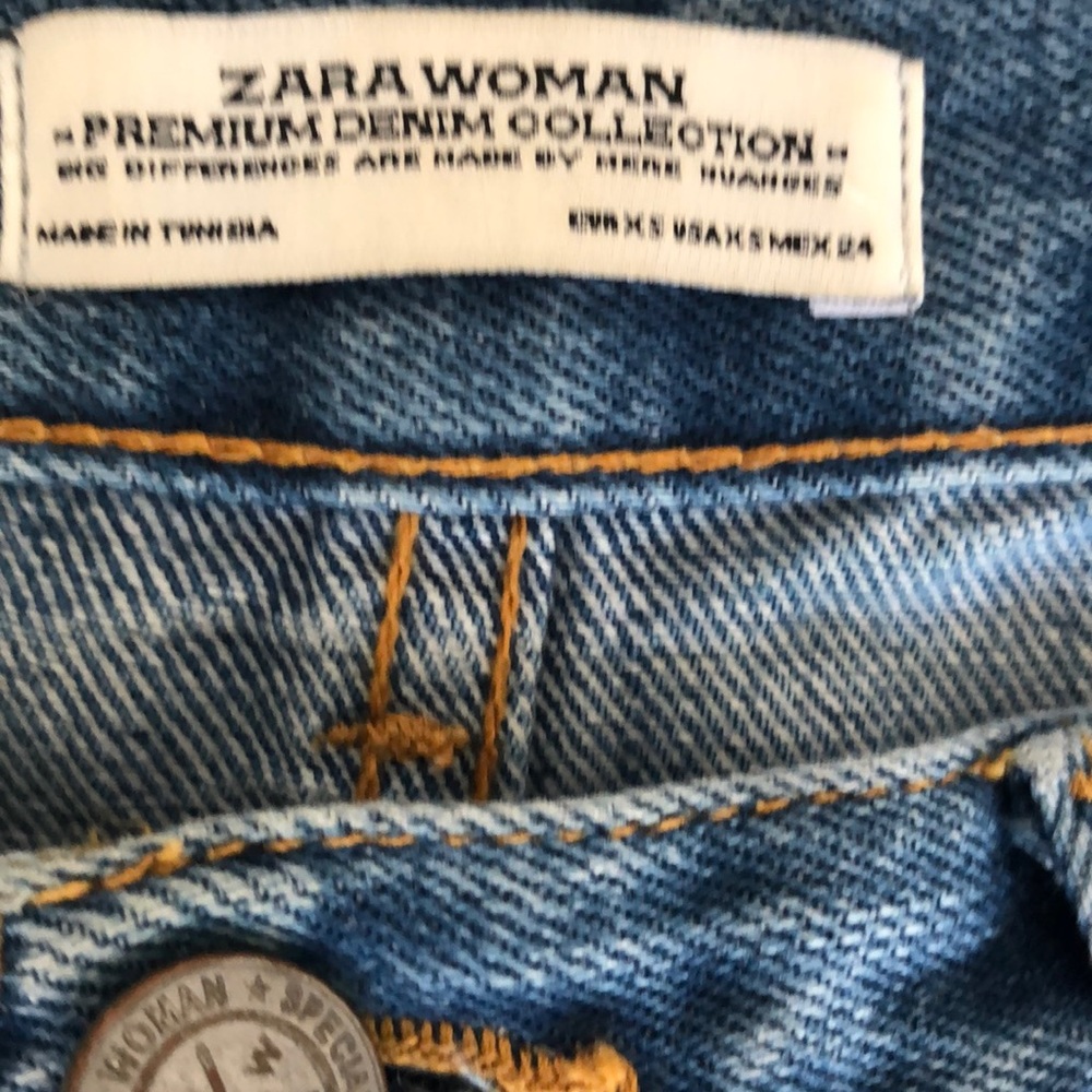 ZARA WOMAN DENIM CULOTTES XS - Picture 5 of 8